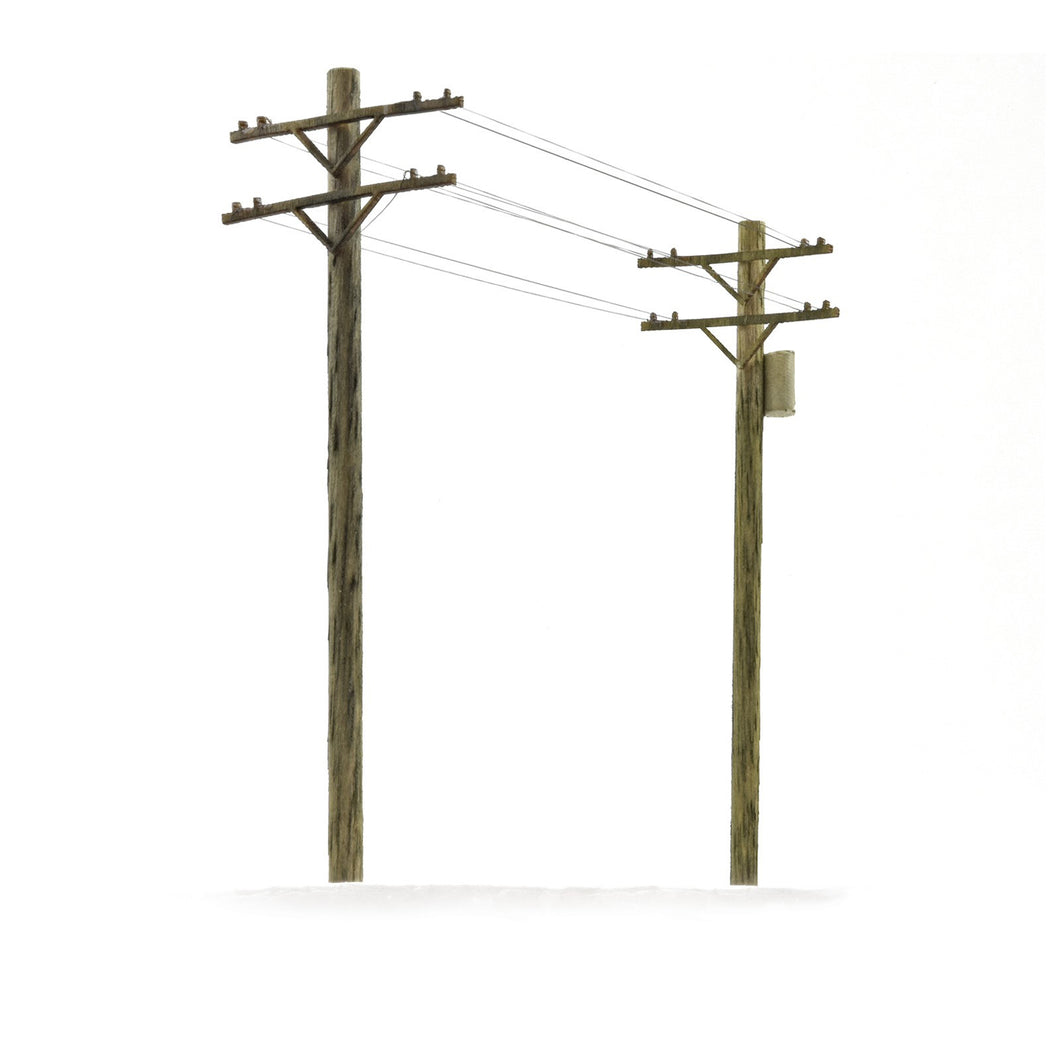 HO Scale Micro Mark Telephone Poles