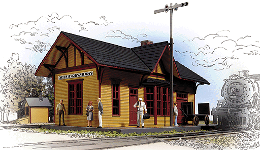 HO Scale Walthers Cornerstone Cornerstone Series(R) Built-ups - Golden Valley Depot