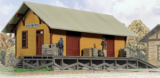 HO Scale Walthers Cornerstone Cornerstone Series(R) Built-ups - Golden Valley Freight House