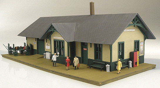 HO Scale Walthers Cornerstone Cornerstone Series(R) Built-ups - Clarkesville Depot 2