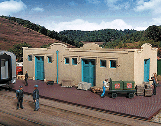 HO Scale Walthers Cornerstone Mission-Style Freight House