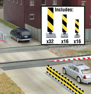 HO Scale Walthers Scene Master Quiet Crossing Lane Markers