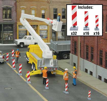 HO Scale Walthers Scene Master Construction Lane Markers