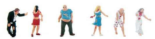 HO Scale Walthers SceneMaster Zombies pkg(6)