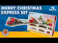 Load and play video in Gallery viewer, N Scale Bachmann Merry Christmas Express Train Set
